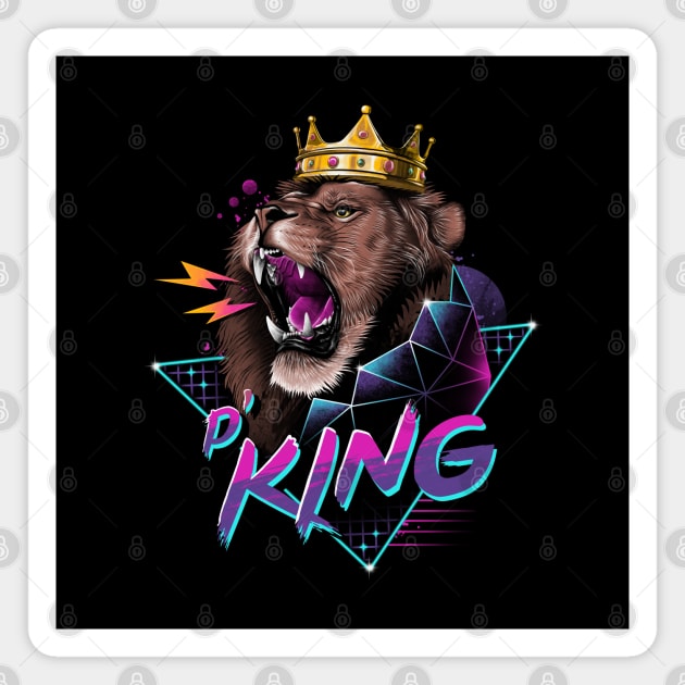 Rad King Magnet by Vincent Trinidad Art